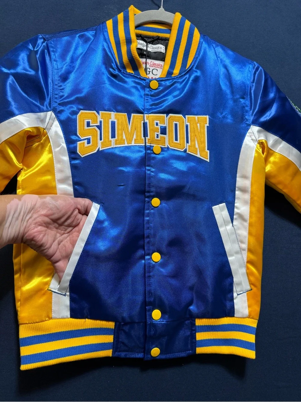 NWT Headgear Classics Satin Derrick Rose Simeon High School Jacket XS & Small